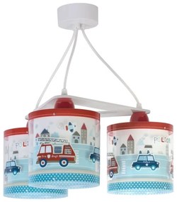 Dalber D-60614 - Lustră copii POLICE 3xE27/60W/230V