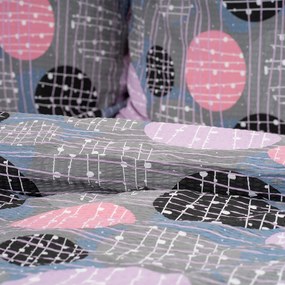 Lenjerie de pat bumbac creponat 4Home Pink illusion, 140 x 200 cm, 70 x 90 cm, 140 x 200 cm, 70 x 90 cm