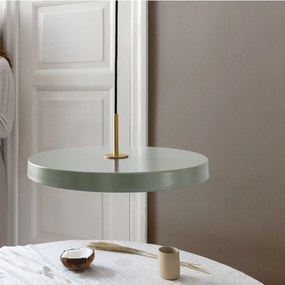 Lustra LED design scandinav Asteria mini - nuance olive/ auriu