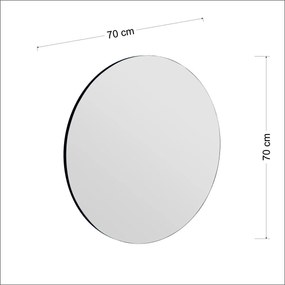 Oglinda Zeos Black 70 cm