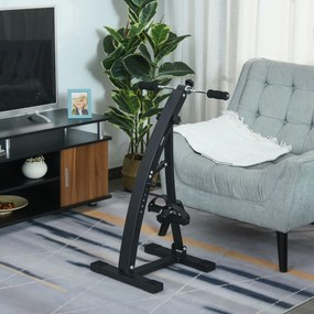 Bicicleta de Fitness din Otel cu Ecran LED Inaltime si Rezistenta Reglabile 41x50x96cm Neagra HOMCOM | Aosom RO