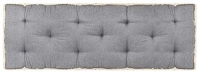 Perna pentru canapea din paleti, antracit, 120 x 40 x 7 cm 1, Antracit, Perna de spatar
