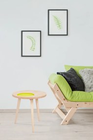 Masuta de cafea rotunda din lemn Addison 50x50x50 cm maro/galben