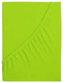 Cearsaf jersey pentru patut copii EXCLUSIVE 70x140 cm lime