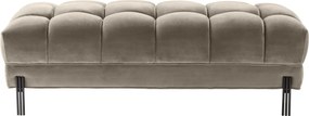 Bancheta eleganta design LUX Sienna, catifea greige 113389 HZ