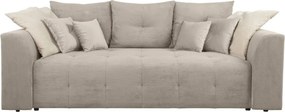 Canapea extensibila ROYAL IV, stofa catifelata bej - Poso 2, 247x116x9