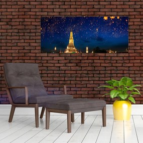 Tablou - Lampioane norocului, Bangkok (120x50 cm)