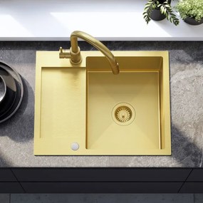 Chiuveta inox Paul auriu periat