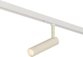 Spot modern bej cu alb pentru sistem de șine monofazat - Slimline Uzzy