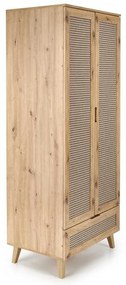 Dulap pentru haine Rustico, stejar artisan