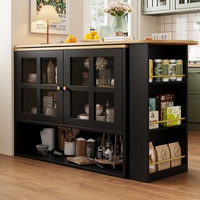 Bar rotativ 360°, Negru | Aosom Romania