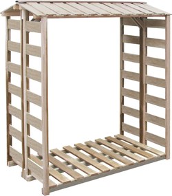 vidaXL Șopron lemne de foc, 150 x 90 x 176 cm, lemn de pin tratat
