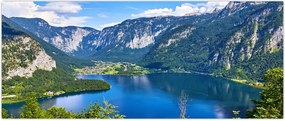 Tablou - Lacul Hallstatt, Hallstatt, Austria (120x50 cm)