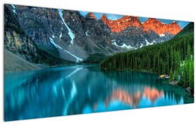 Tablou - Lac turcoaz (120x50 cm)