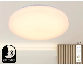 Plafonieră LED dimabilă cu control vocal OPAL LED/48W/230V + telecomandă