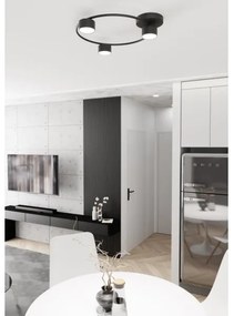 Plafonieră LUCIO 3xGX53/12W/230V negru