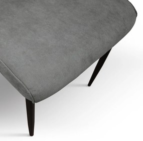 SET 4 Scaune Grig, tesatura, structura metalica - GRI - STANDARD