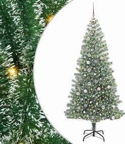 vidaXL Pom de Crăciun artificial cu zăpadă imitată și lumină LED