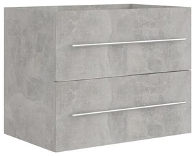 804696 vidaXL Dulap de chiuvetă, gri beton, 60x38,5x48 cm, PAL