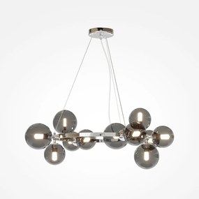 Lustra moderna design deosebit cu 11 de surse de lumina Dallas crom