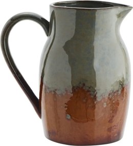Carafă din ceramică stoneware cu glazură reactivă, D18,5×H18,5 cm, „Calma"