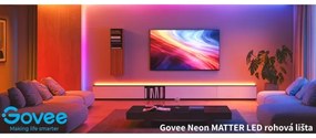 Bandă de colț Govee Neon MATTER LED 5m RGBIC Wi-Fi