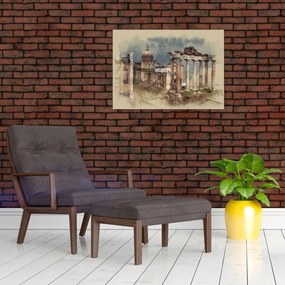 Tablou pe sticlă - Forumul Roman, Roma, Italia (70x50 cm)