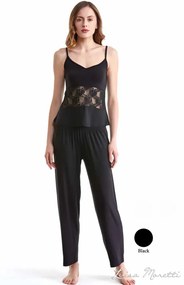 Pijamale femei PATRICIA din bambus XL Negru / Black