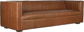 Canapea 4 locuri din piele naturala " Cognac "