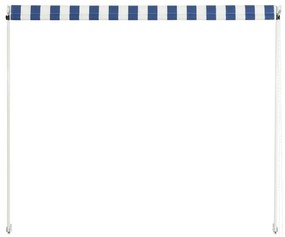 Copertina retractabila, albastru si alb, 150 x 150 cm Albastru si alb, 150 x 150 cm