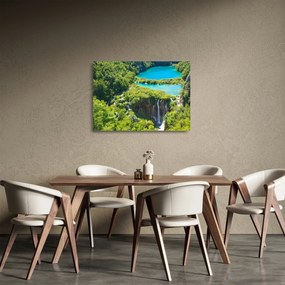 Tablou pe sticlă - Cascade (70x50 cm)