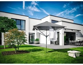 Uscător de rufe argintiu pentru grădină 40 m LinoProtect 400 – LEIFHEIT