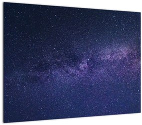 Tablou pe sticlă cerului nocturn (70x50 cm)