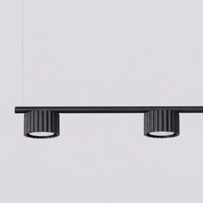 Sollux SL.2696 - Lustră suspendată pe cablu AURA 4xGX53/10W/230V neagră
