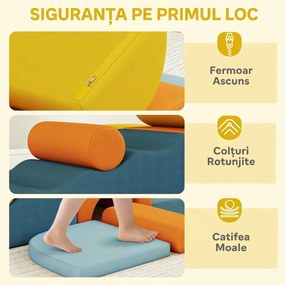 AIYAPLAY Set 9 piese de Joacă Moale pentru Copii 3-6 ani | Aosom Romania