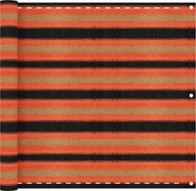 vidaXL Paravan de balcon, multicolor, 90x300 cm, HDPE