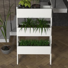 Suport Organizator pentru Plante UnicUtil, 64 x 49 x 98 cm, Alb