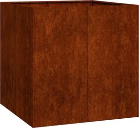 vidaXL Jardinieră Rusty 80x80x80 cm Oțel pentru intemperii