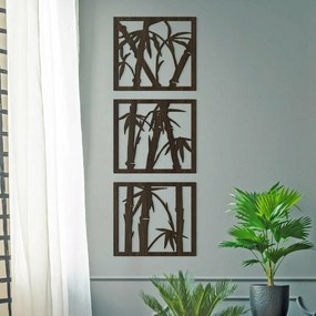 DUBLEZ | Tablou din 3 piese pentru living - Bambus
