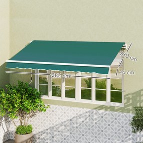 Outsunny Material de Înlocuire pentru Copertină Retractabilă, 282x250 cm, Gri | Aosom Romania