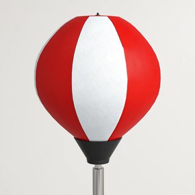 HOMCOM Sac de Box de Podea cu Înălțime Reglabilă, Mănuși de Box și Bază Umplută, 43x43x126-144 cm, Roșu | Aosom Romania