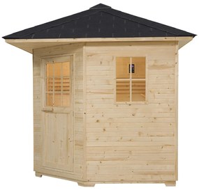 Vonkajšia sauna Eldur s 8 kW ohrievačom & príslušenstvom