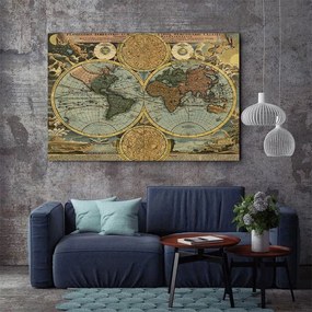Tablou Canvas - Vintage Map 1716 70 x 110 cm