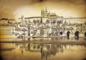 Fototapet - Praga -Vintage (254x184 cm)