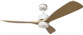 Plafoniera LED cu ventilator Optonica, 18W, lumina calda/neutra/rece (3000-6000 K), telecomanda, alb/lemn, IP20