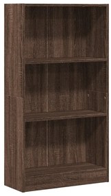 857809 vidaXL Bibliotecă, stejar maro, 60x24x109 cm, lemn prelucrat