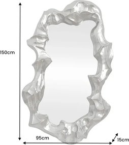 Oglinda decorativa VENETIA 150cm argintiu