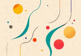 Fototapet - Ilustrație colorată minimalistă (147x102 cm)