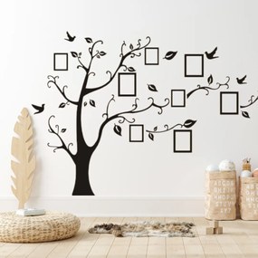 PIPPER | Samolepka na stenu "Velký strom s fotkami" 180x250 cm