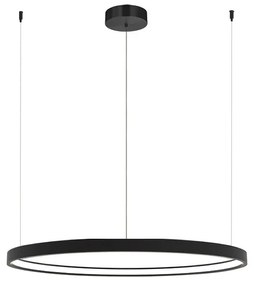 Lustra LED dimabila design modern Cirrcle D-60cm negru